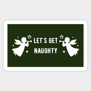 Let's Get Naughty Christmas Sticker